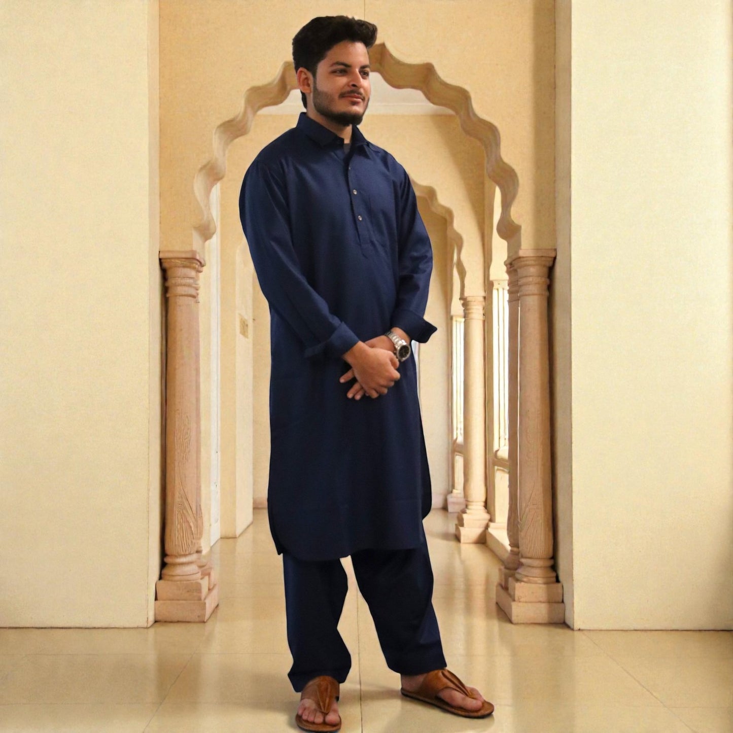 Traditional Pathani Suit Outfit